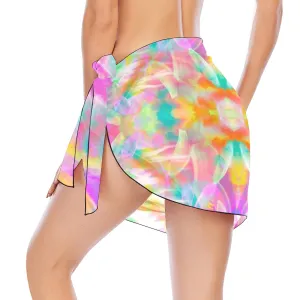 Colourful Whispers Short Chiffon Sarong Wrap up to 5 XL (FWS)