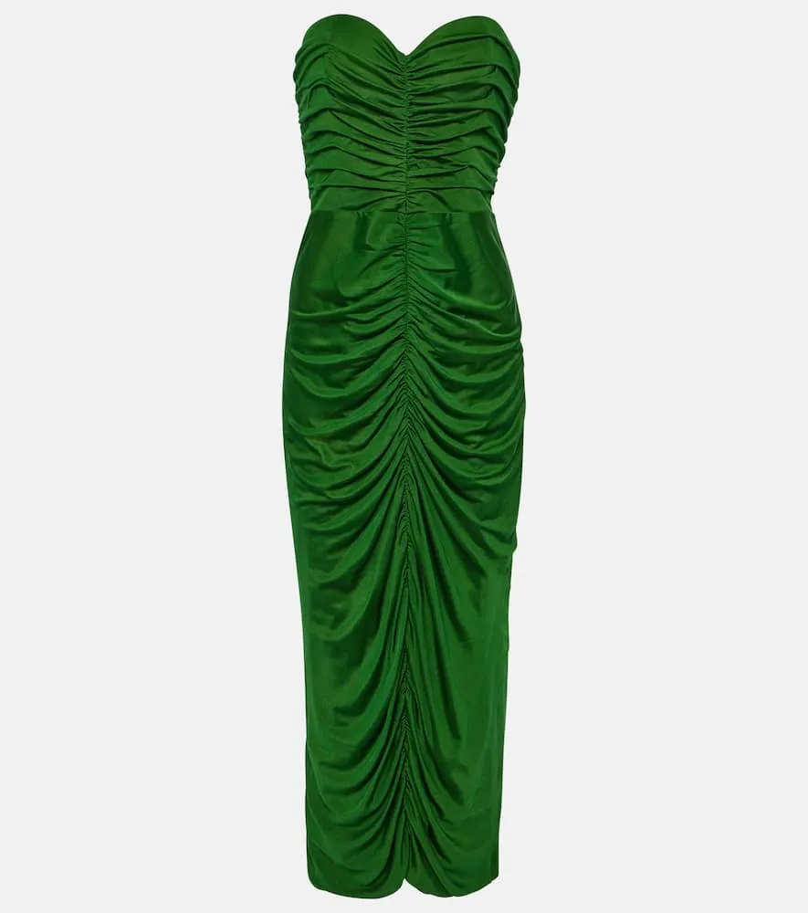 Costarellos Aveline bustier jersey midi dress