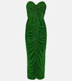 Costarellos Aveline bustier jersey midi dress