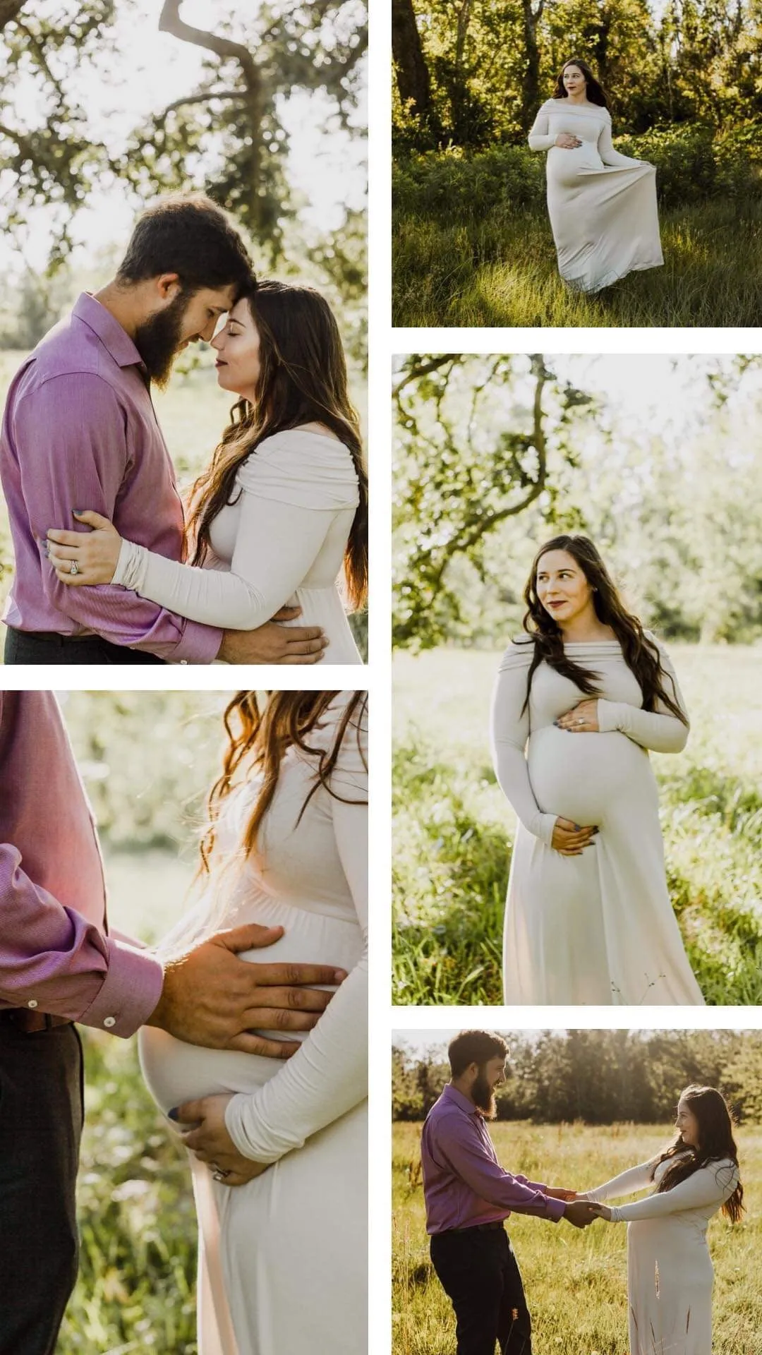 Cowl Neck and Off the Shoulder Maternity Dress