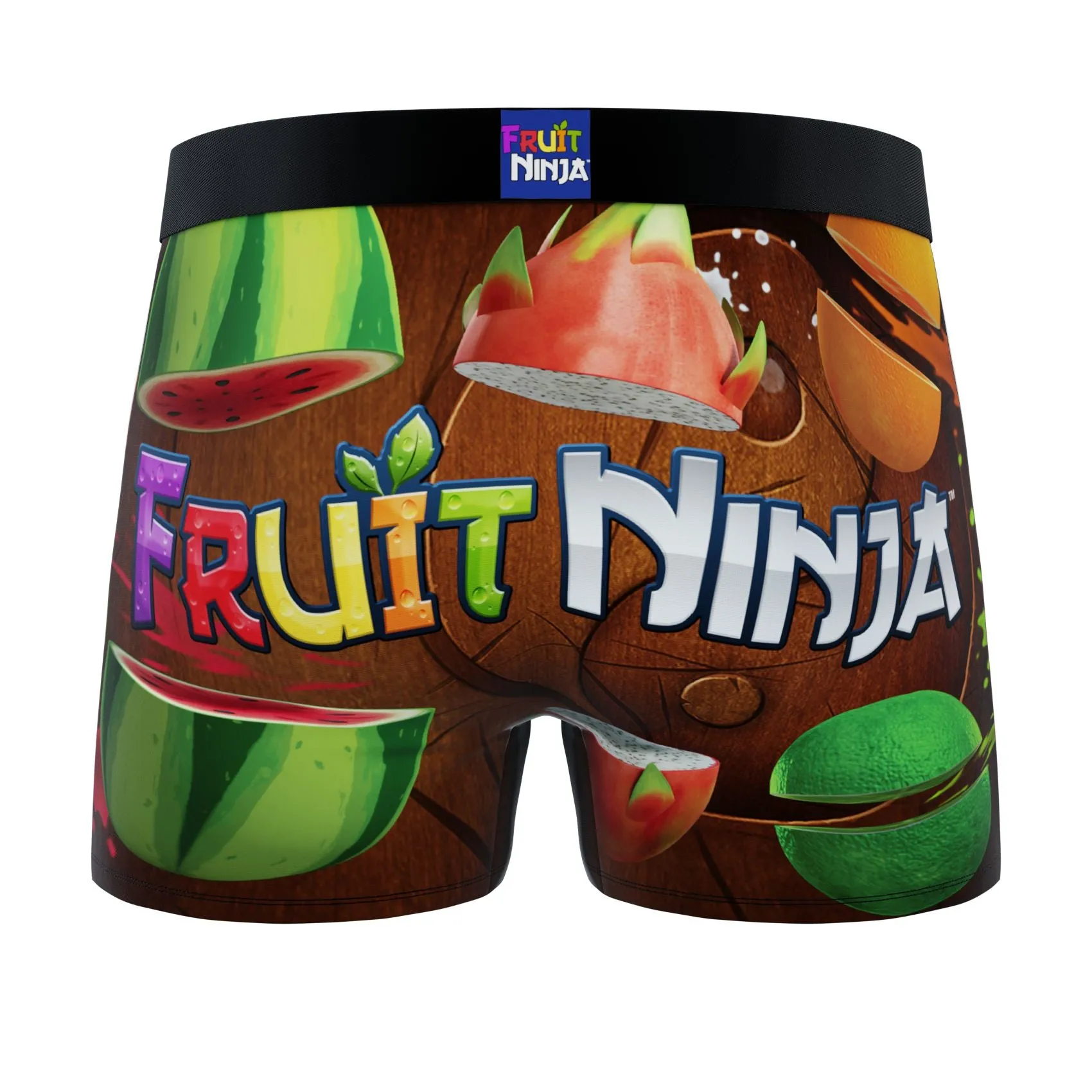 CRAZYBOXER Fruit Ninja Fruits Men's Boxer Briefs (3 pack)