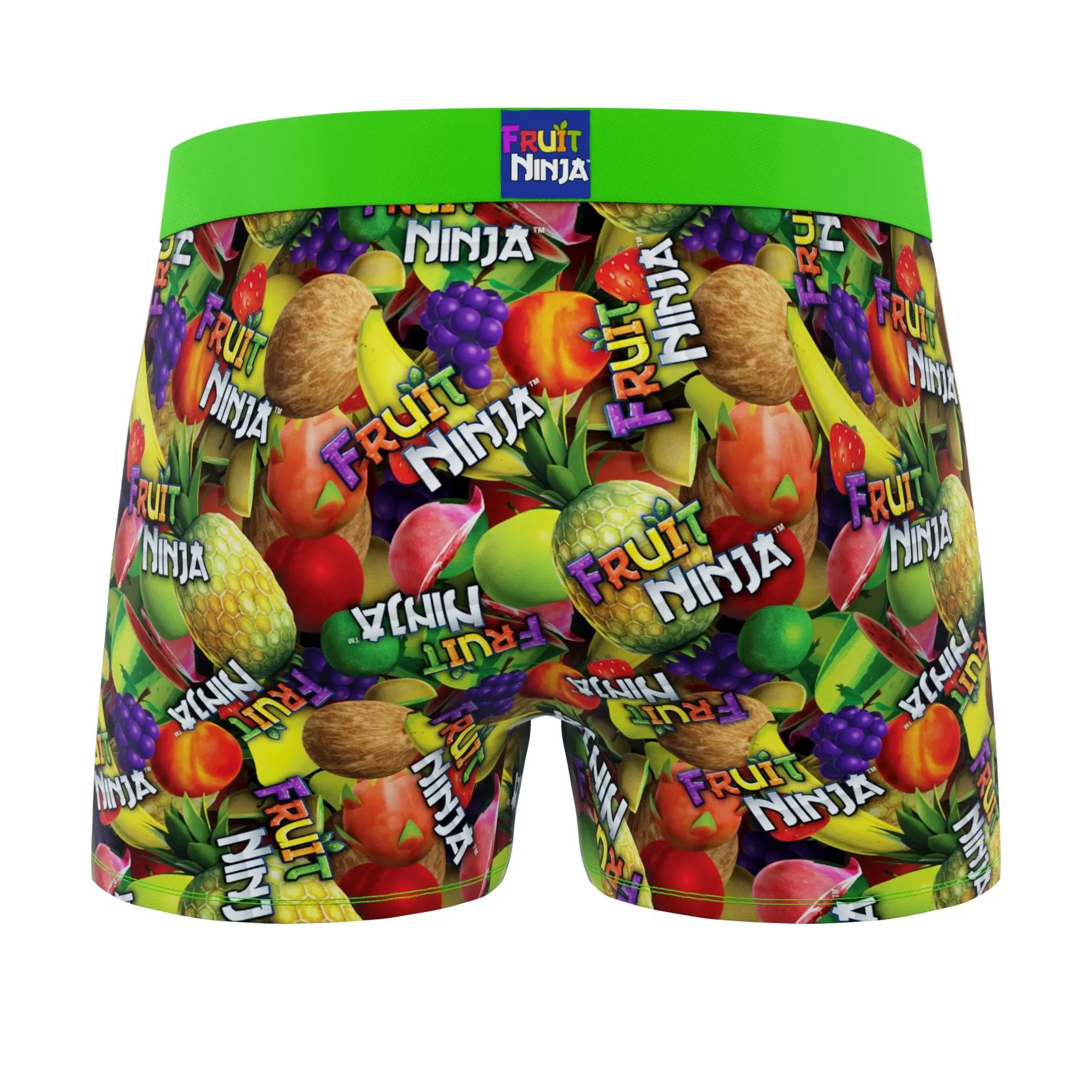 CRAZYBOXER Fruit Ninja Fruits Men's Boxer Briefs (3 pack)