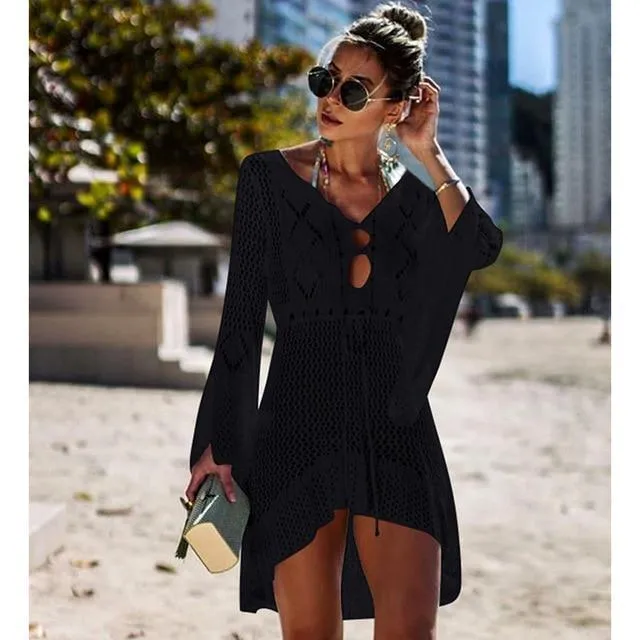 Crochet Knit Beach Cover Up