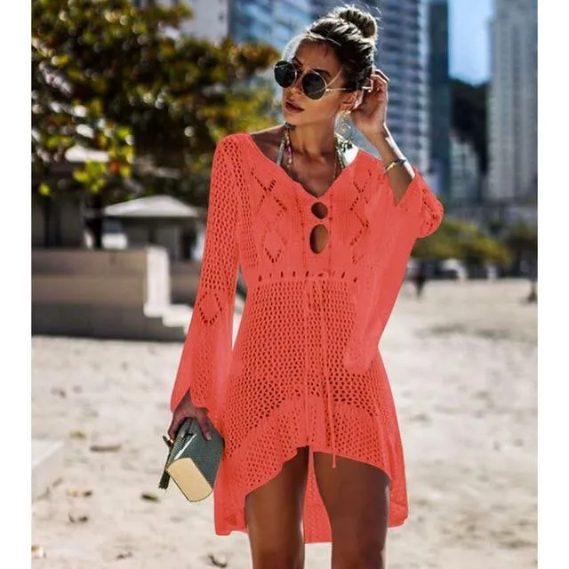 Crochet Knit Beach Cover Up