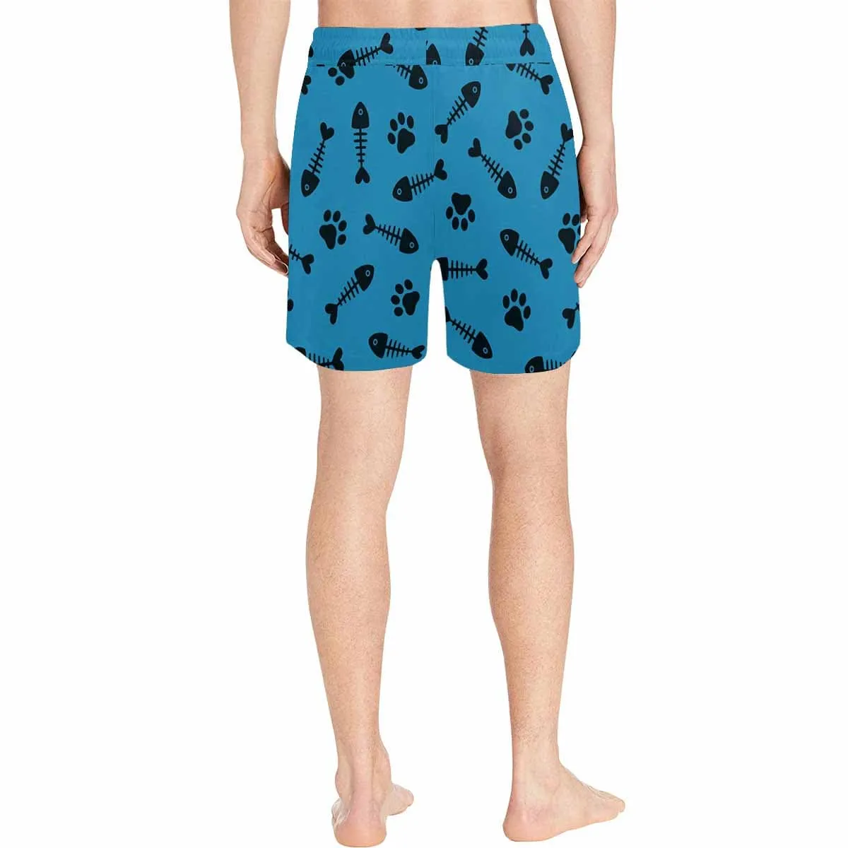 Custom Pet Face Swim Trunks Design Pocket Cat Men's Quick Dry Swim Shorts with Cat's Picture