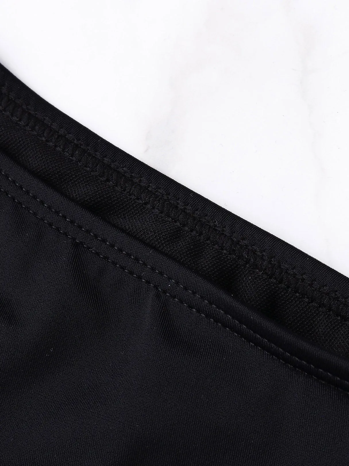 Custom Plain Black Sexy String Bikinis