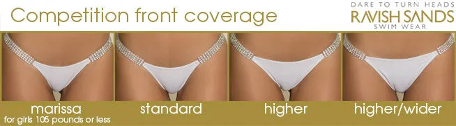 Custom Ravish Peach/Peaches with MINT VELVET bikini and Molded cup/Trim***(SUIT SOLD PER PIECE OR SET, price varies)