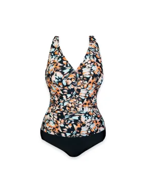 Dalia V-Neck Side Shirred One Piece