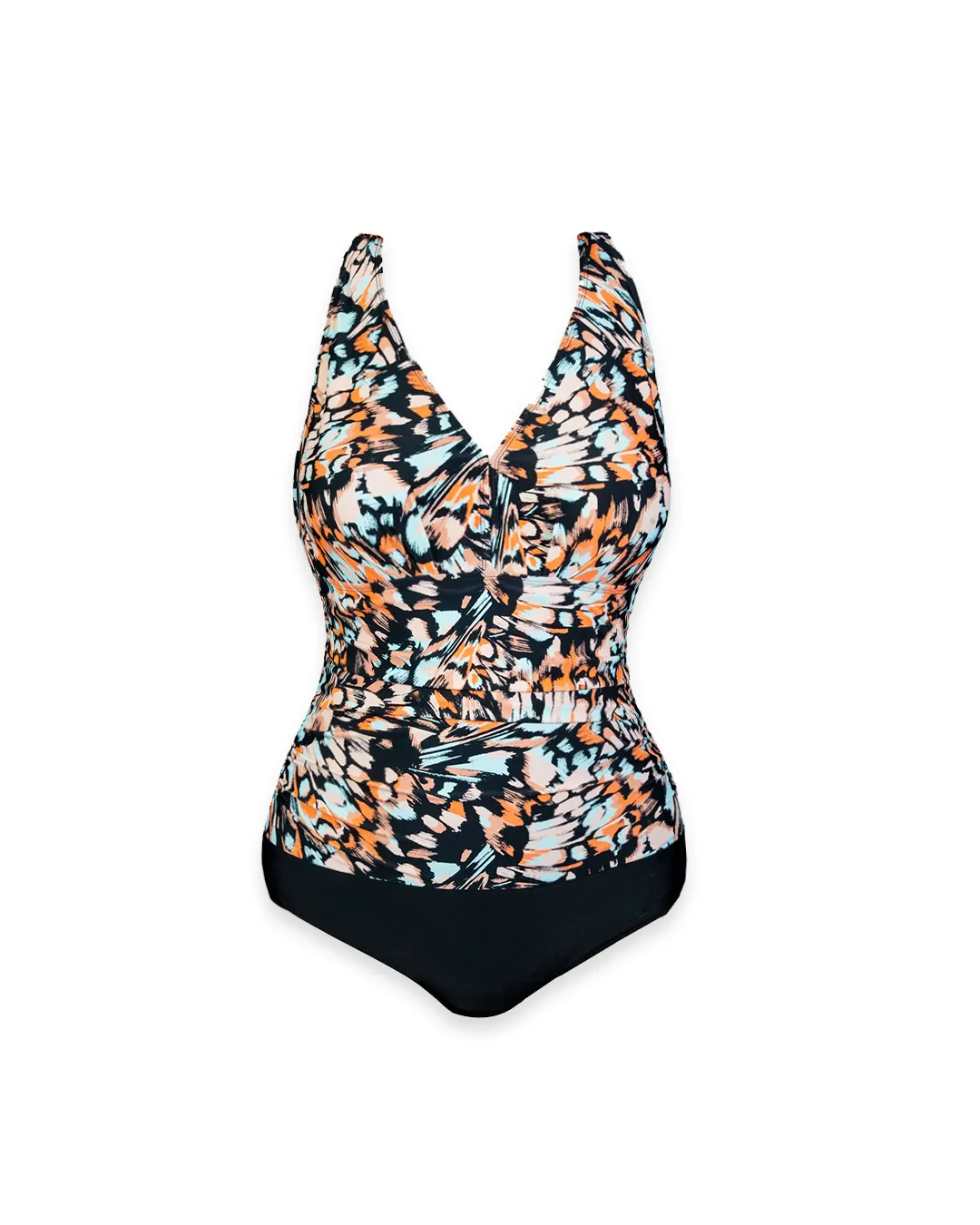 Dalia V-Neck Side Shirred One Piece