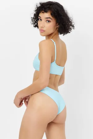Dawson Iridescent Cheeky Bikini Bottom - Cloud Chaser