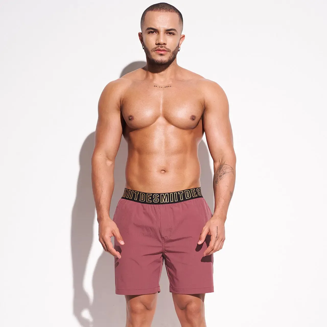 DESMIIT Mens Designer Swim Trunks