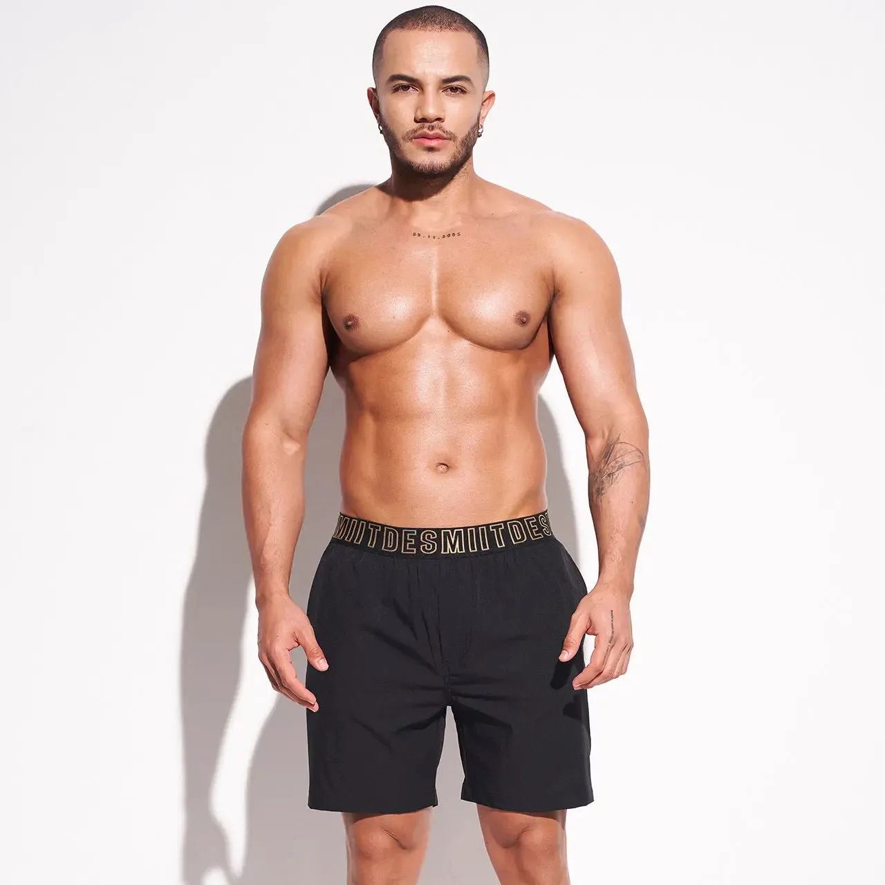 DESMIIT Mens Designer Swim Trunks