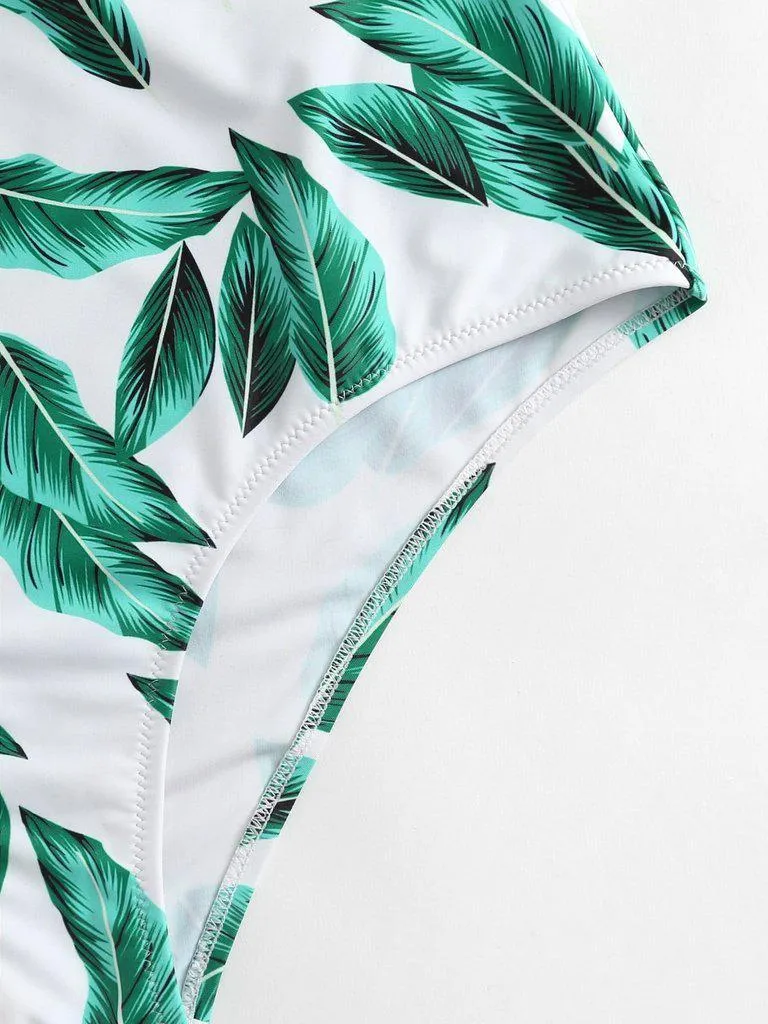 Detachable Straps Cut Out Swimsuit