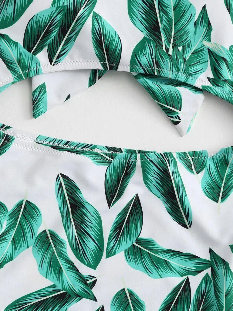 Detachable Straps Cut Out Swimsuit