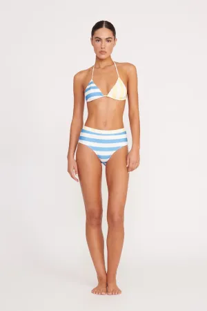 DEVON HIGH RISE BIKINI BOTTOM | BUTTERCUP SEASHORE STRIPE