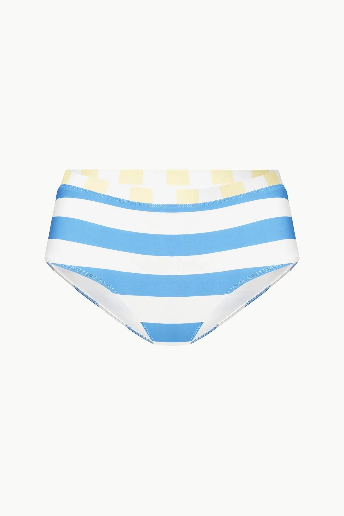 DEVON HIGH RISE BIKINI BOTTOM | BUTTERCUP SEASHORE STRIPE