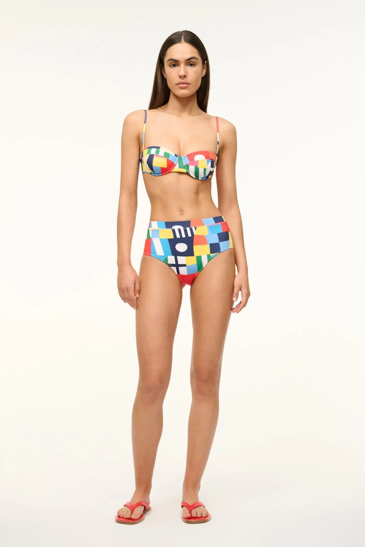 DEVON HIGH RISE BIKINI BOTTOM | SAILS UP