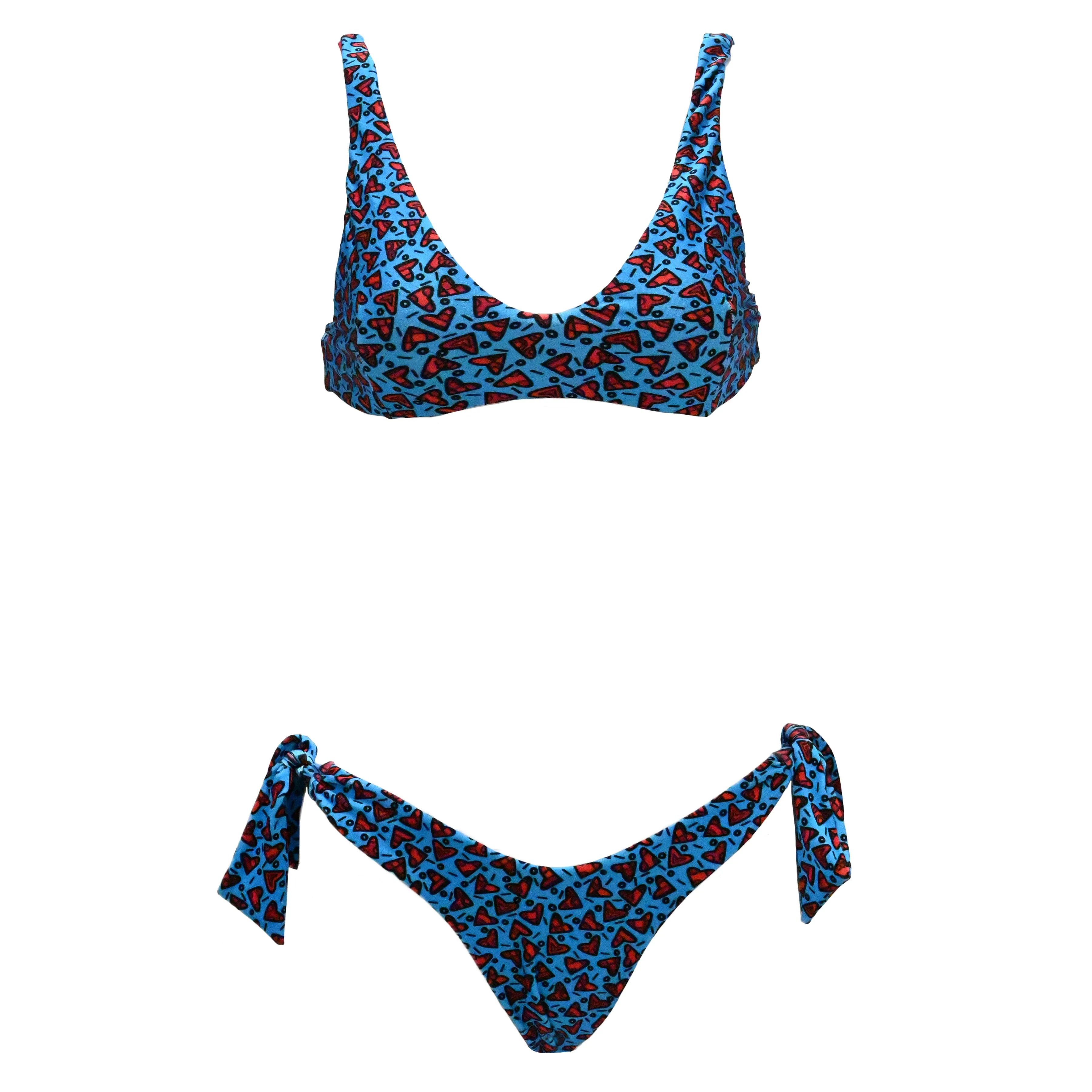 DIAMONDS IN THE SKY - Bikini Triangle Top with Bottom