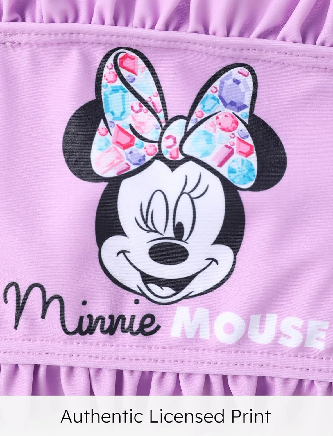 Disney Frozen Elsa Princess Minnie Ariel Girl 3 Piece Swimsuit Bikini Tankini Bathing Suit with Cover Up Set UPF 50  Swimwear