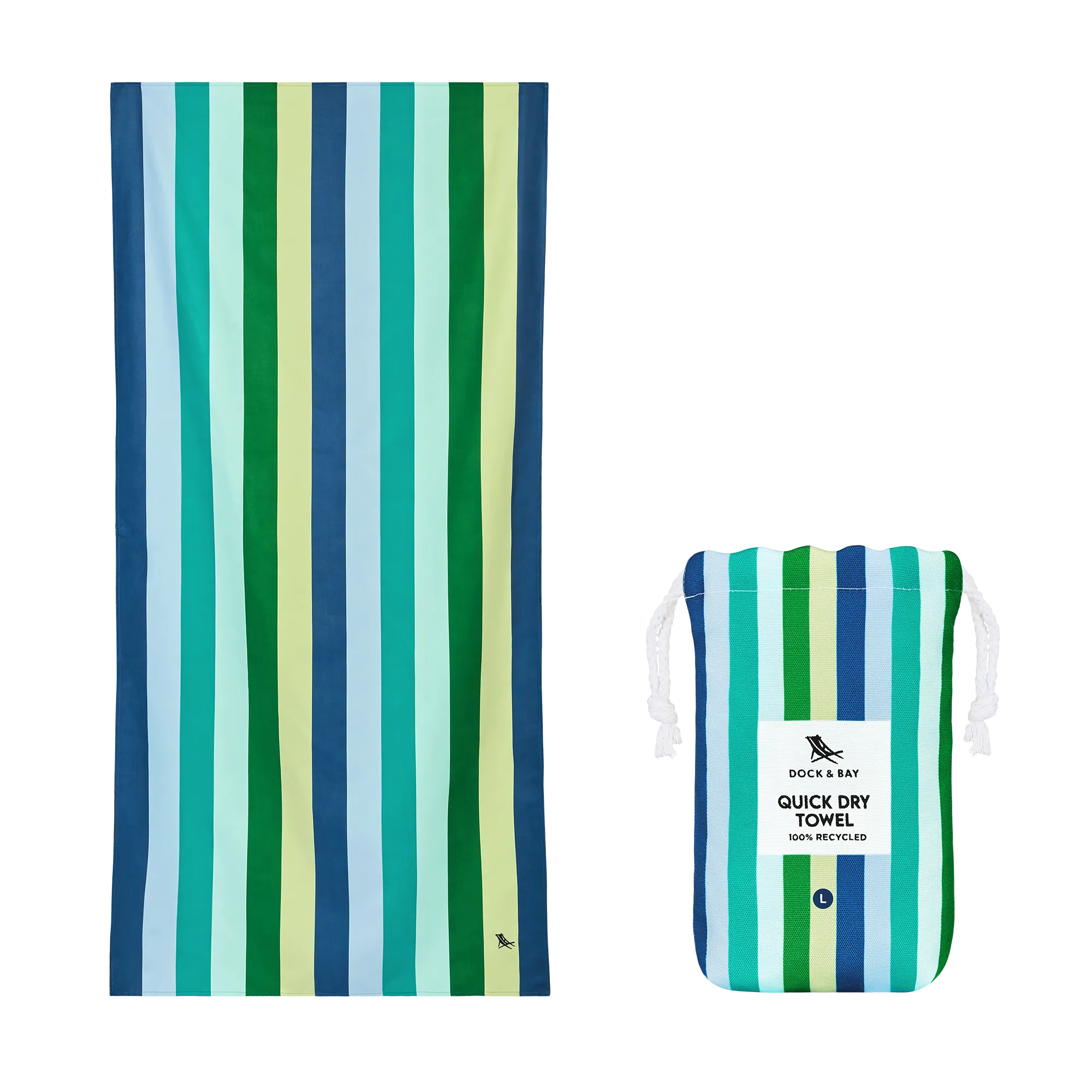 Dock & Bay Quick Dry Towels - Summer - Cool Lagoon