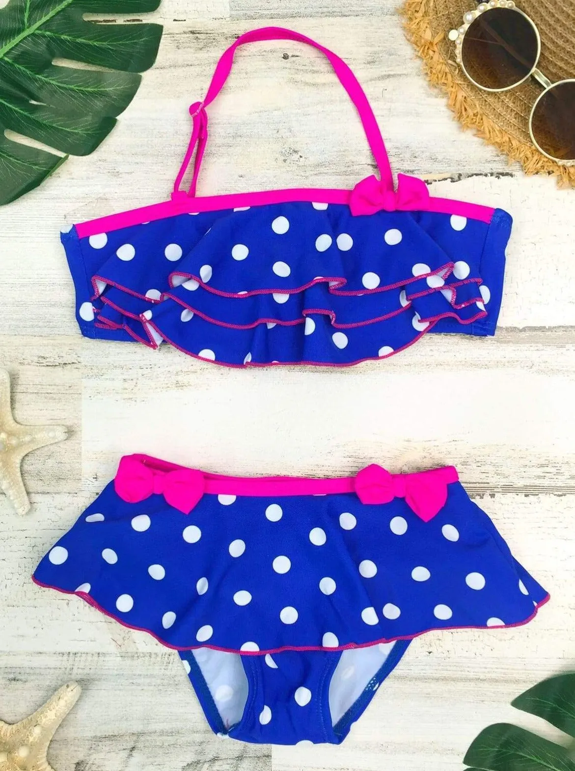 Dots For Days Two Piece Skirted Swimsuit