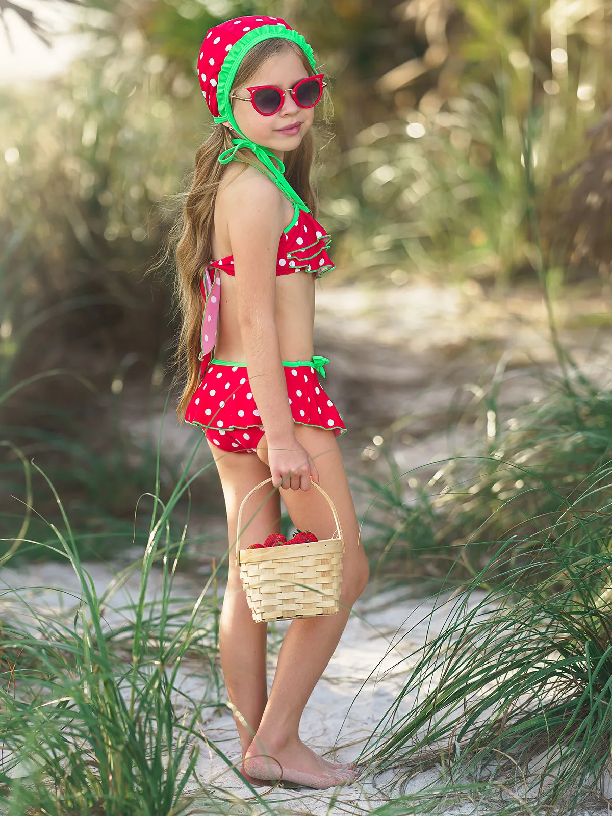 Dots For Days Two Piece Skirted Swimsuit