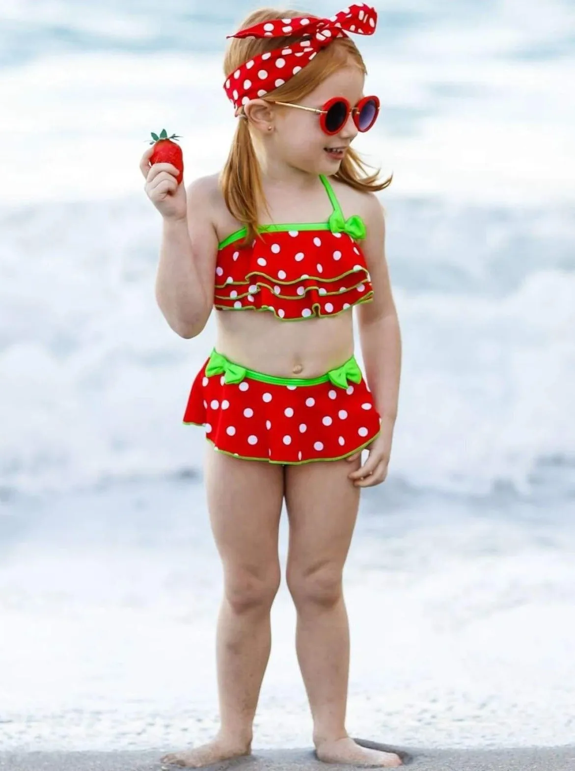 Dots For Days Two Piece Skirted Swimsuit