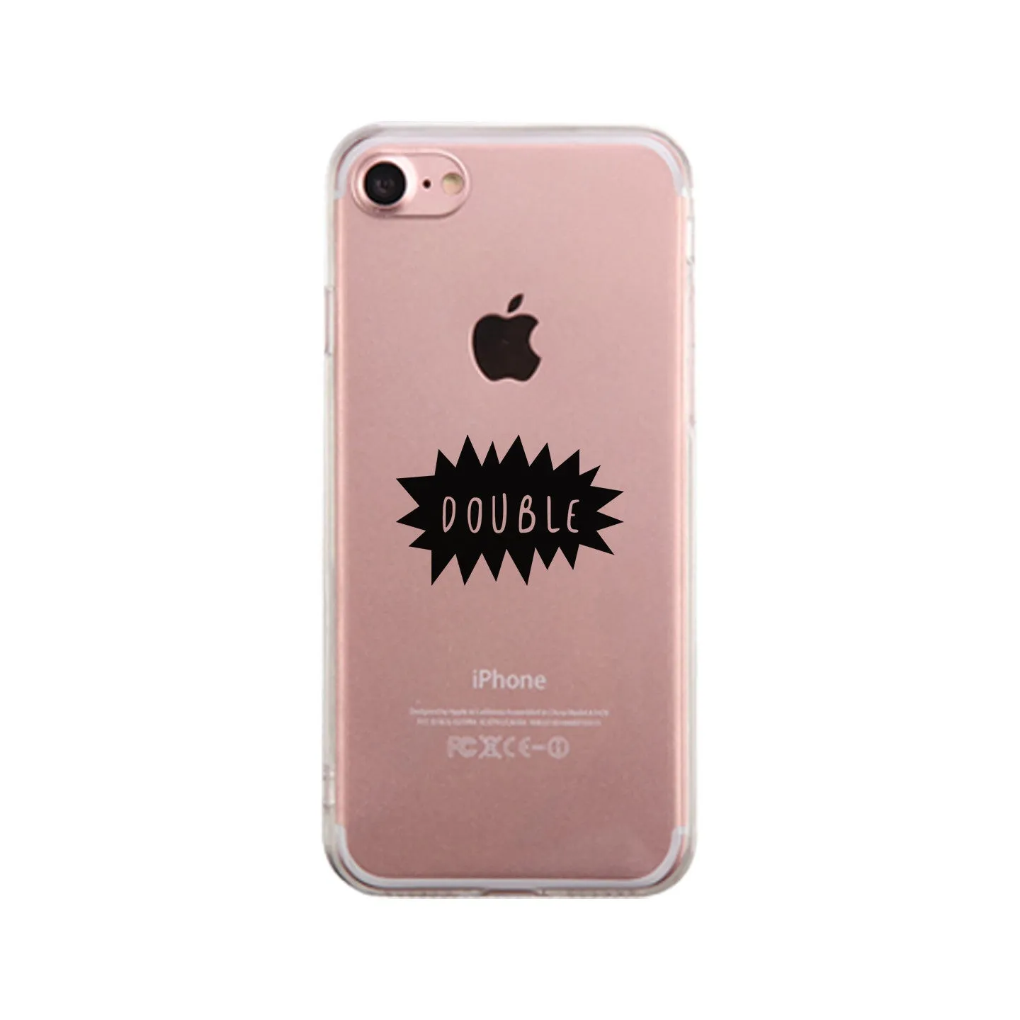 Double Trouble - Clear Phone Case