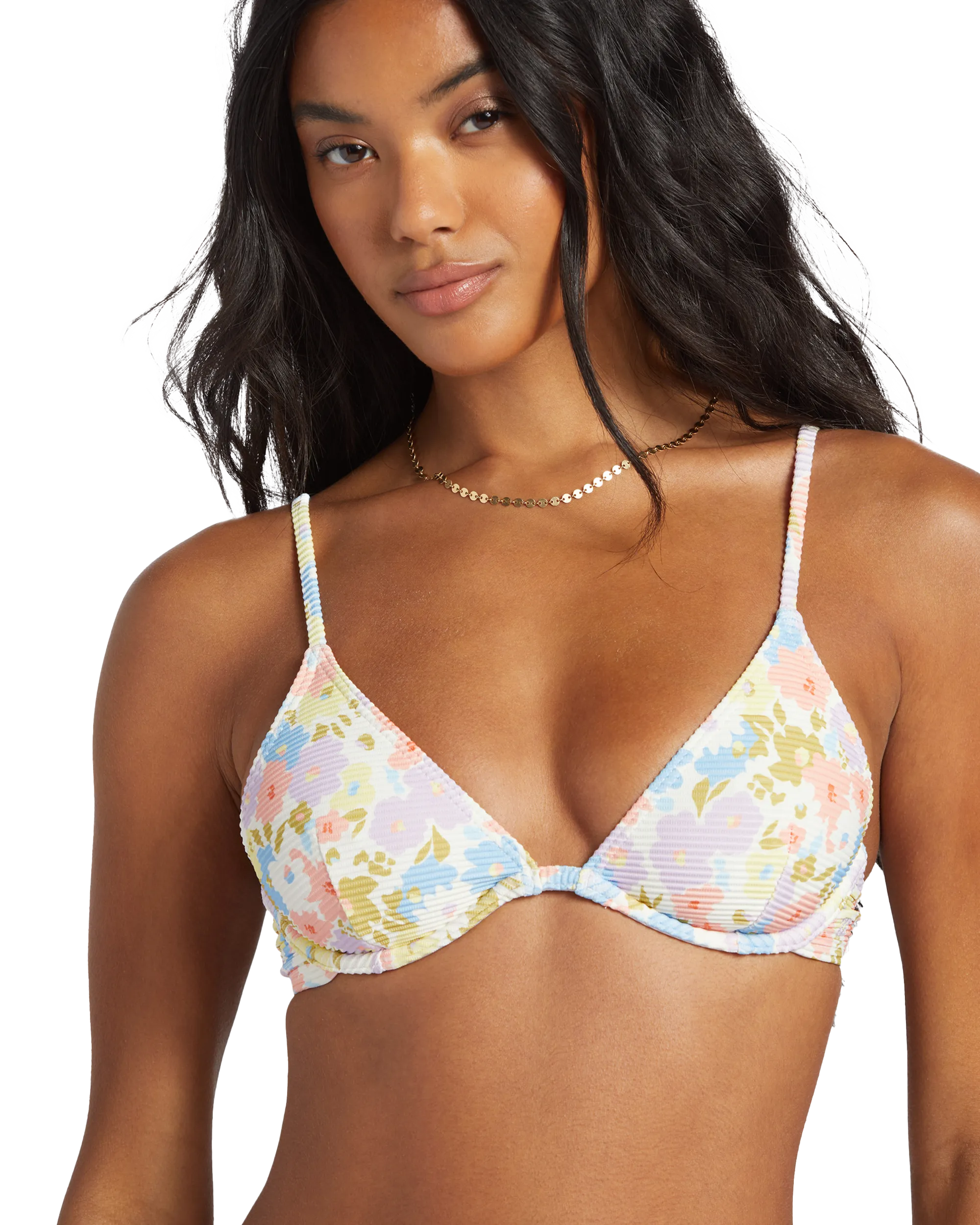 Dream Chaser Tanlines Reese Underwire Bikini Top in Multi