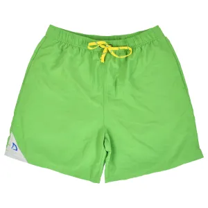 DryFins Boys Anti-Chafe Swim Trunks in Classic Green - Built-in Compression Liner
