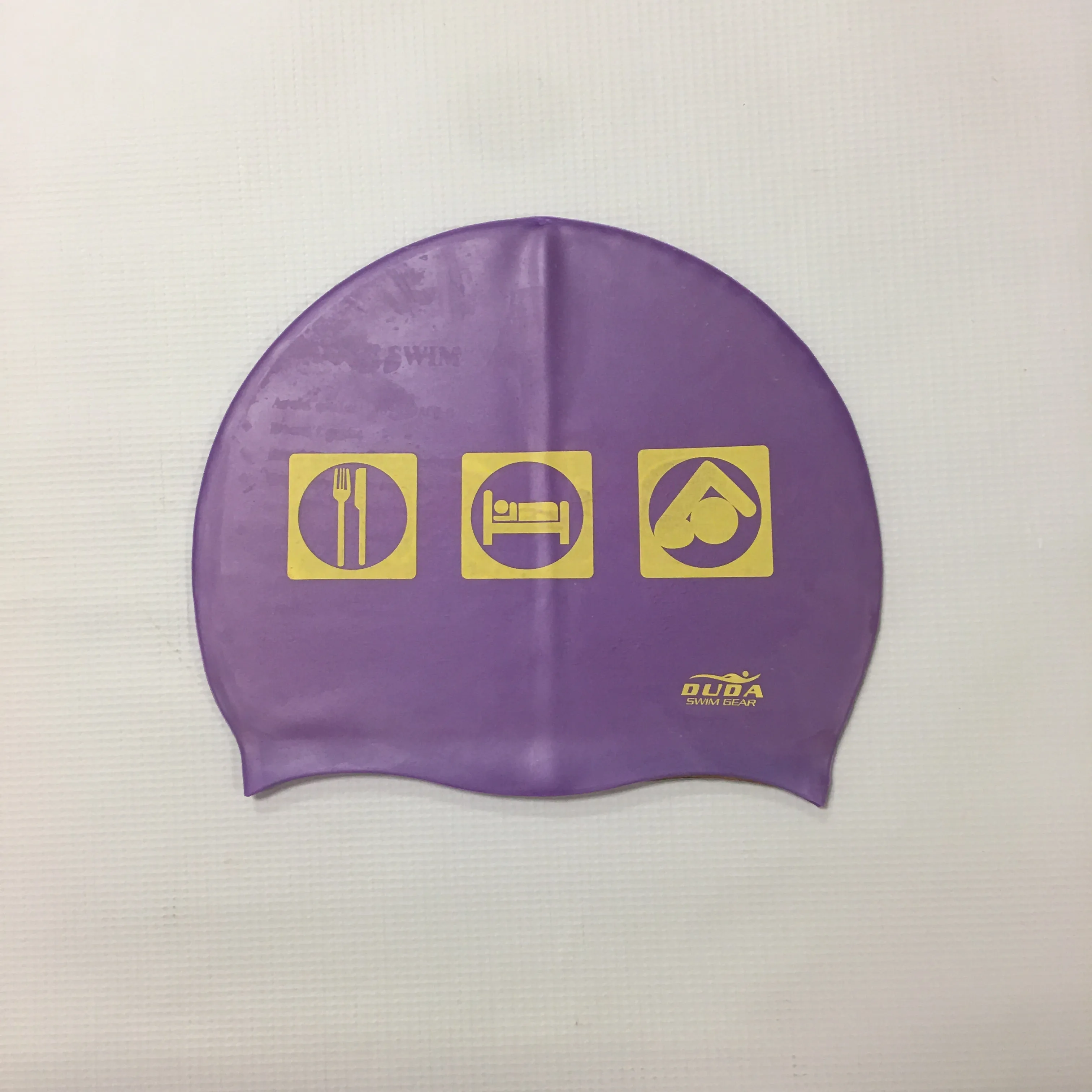 Duda "Eat. Sleep. Swim." (Symbols) Swim Cap