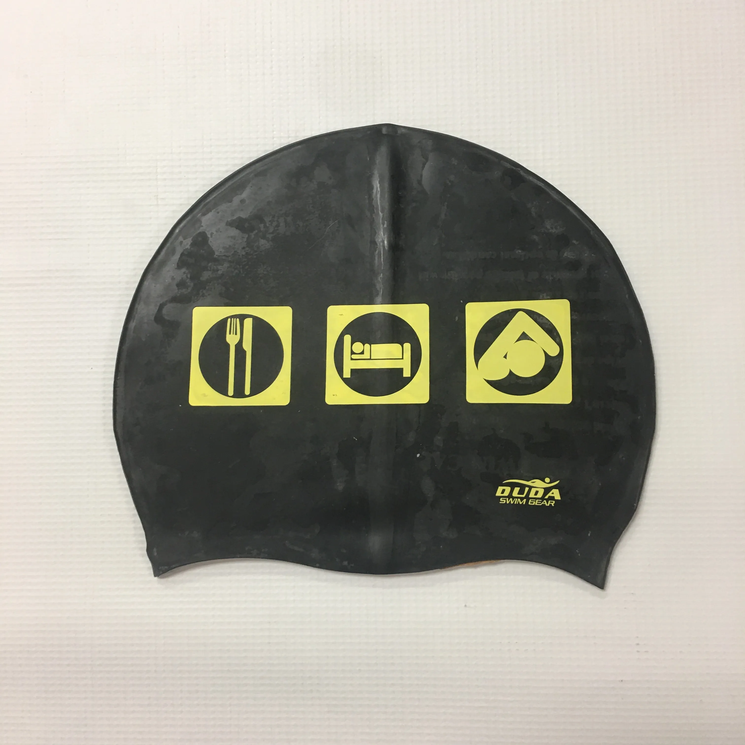 Duda "Eat. Sleep. Swim." (Symbols) Swim Cap