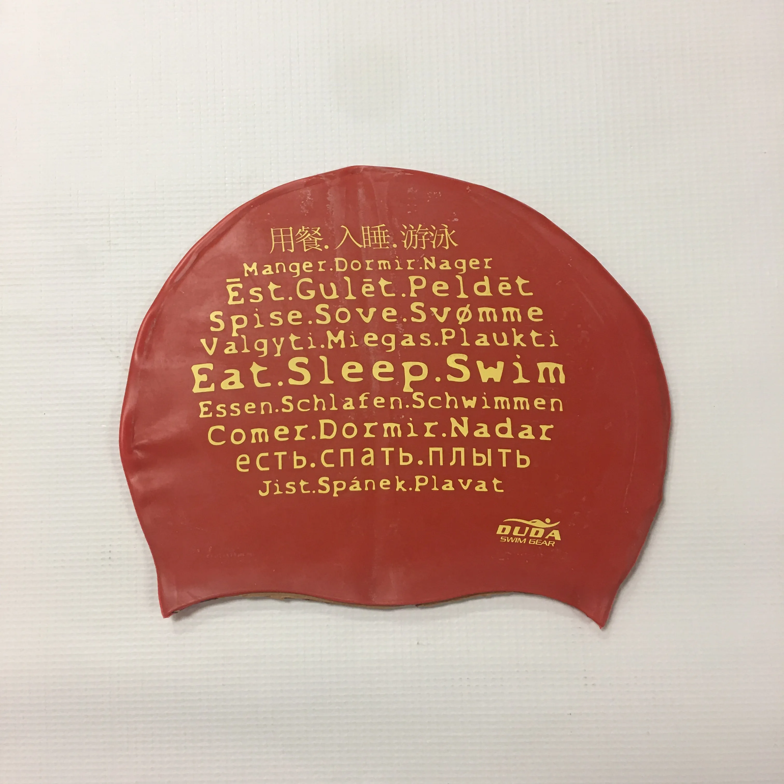 Duda "Eat. Sleep. Swim." (Symbols) Swim Cap