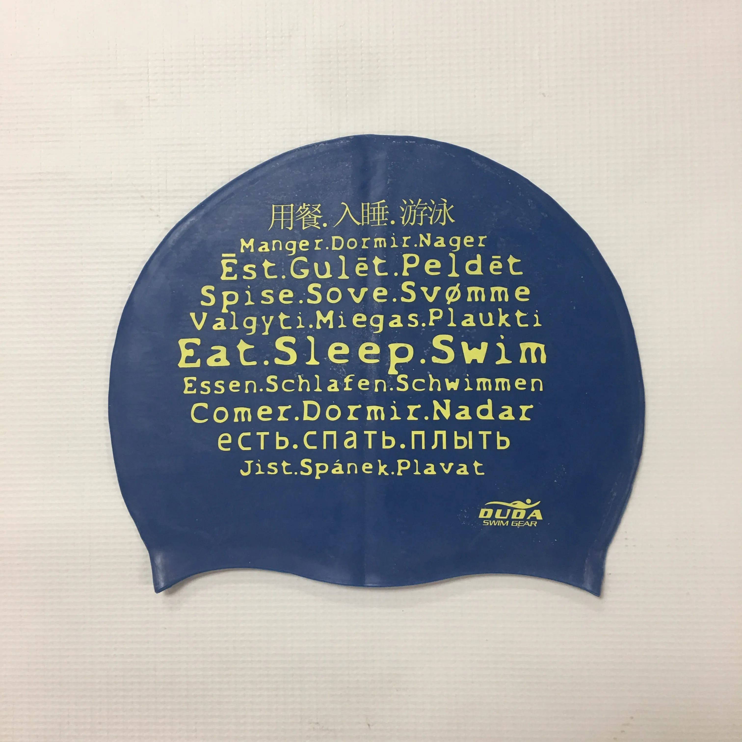Duda "Eat. Sleep. Swim." (Symbols) Swim Cap