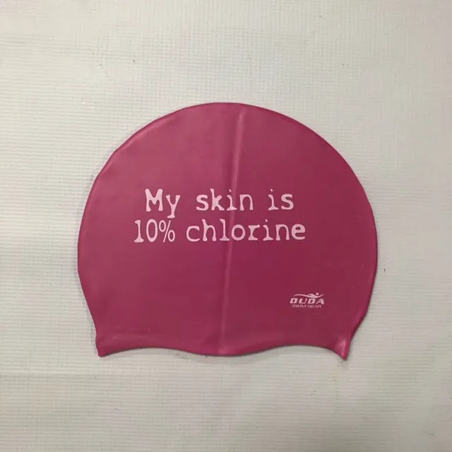 Duda "My Skin Is 10% Chlorine" Swim Cap