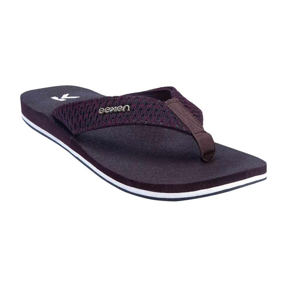 Eeken EFBG2016 Brown Lightweight Everyday Flip Flops For Men