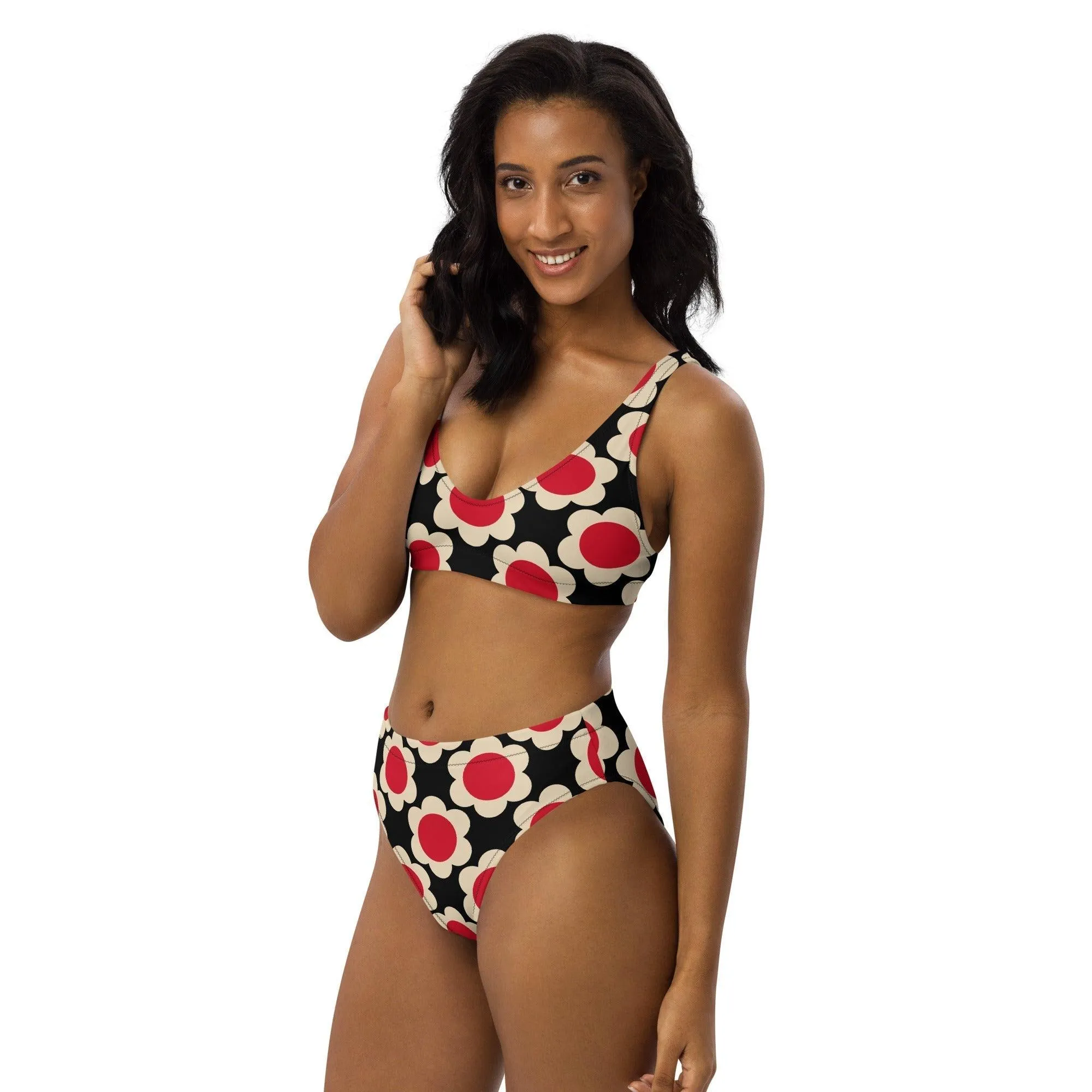 ELLIE red black - Bikinis made of recycled material