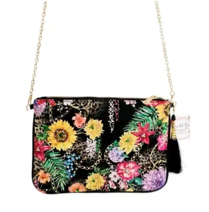Embellished Clutch - Magic Forest (black) by Kaftans that Bling