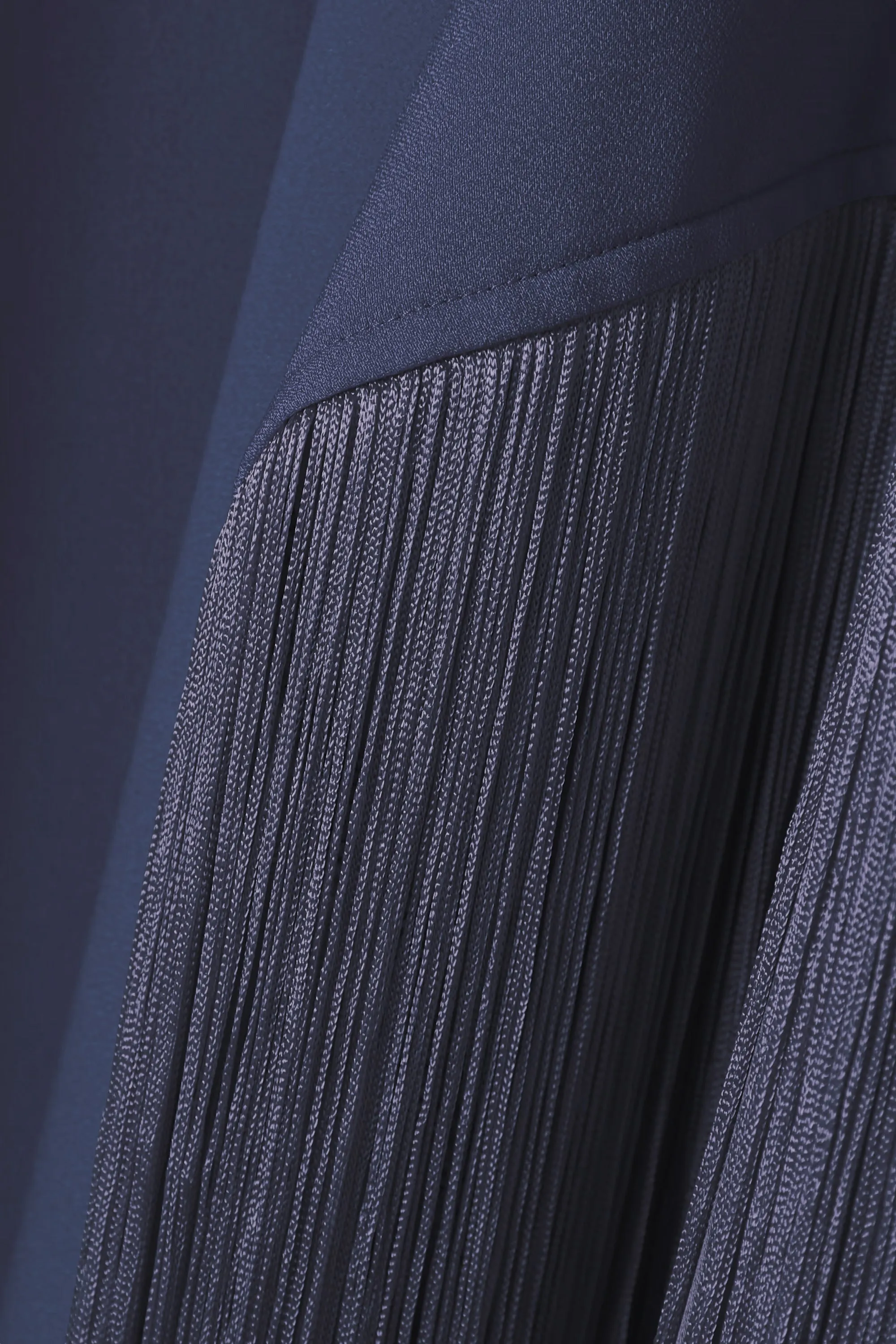 Enchanted Fringe Kaftan (Navy Blue)