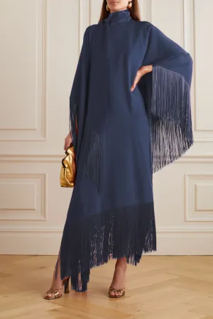 Enchanted Fringe Kaftan (Navy Blue)