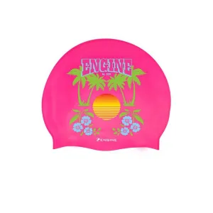 Engine Silicone Swim Cap - Sunset