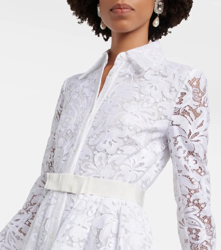 Erdem Corrine lace shirt dress