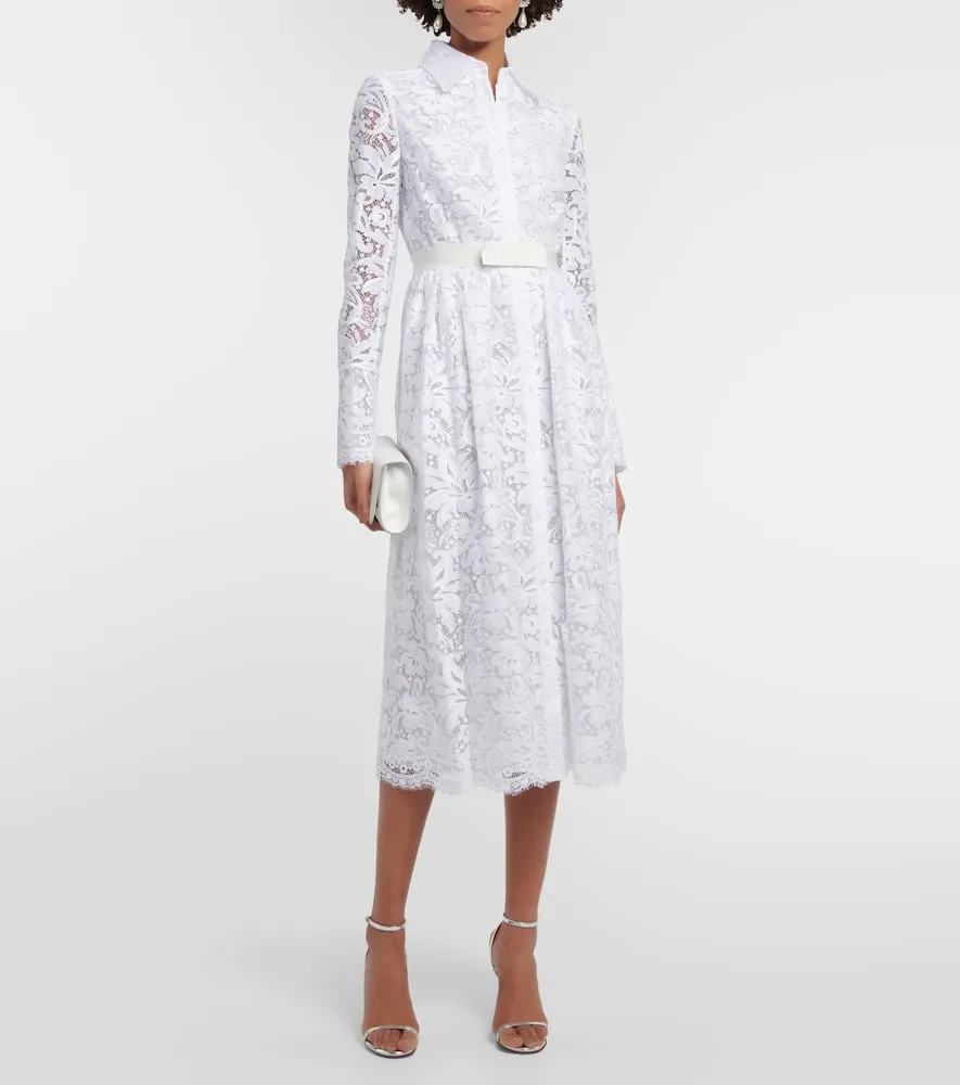 Erdem Corrine lace shirt dress
