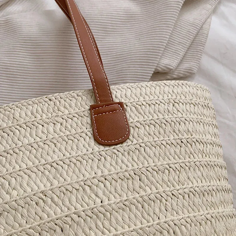 Essential Straw Beach Bag for Women