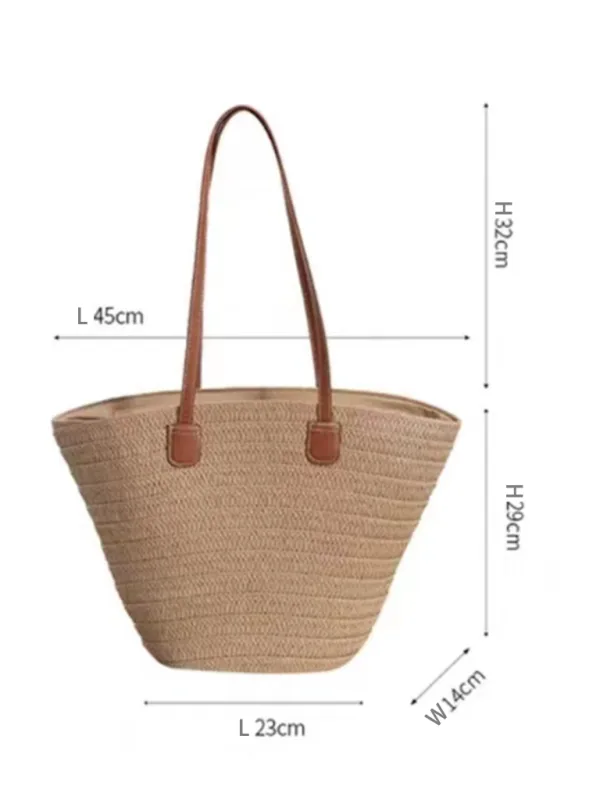 Essential Straw Beach Bag for Women
