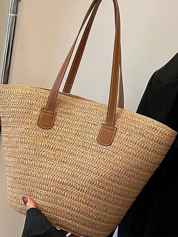 Essential Straw Beach Bag for Women