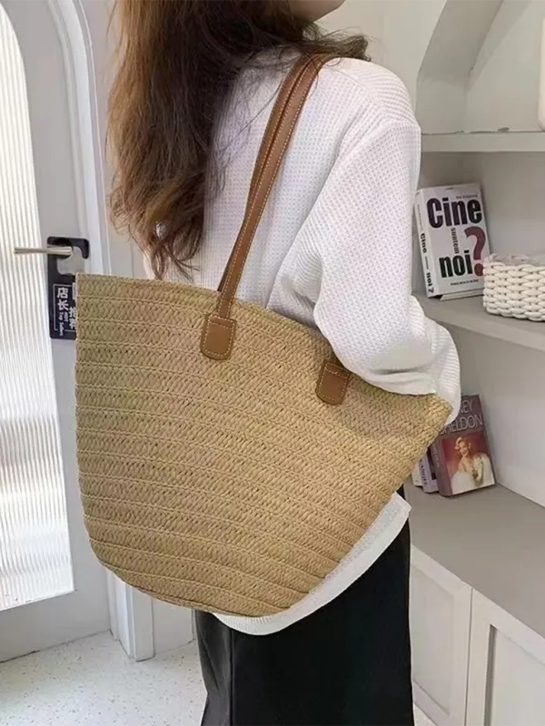 Essential Straw Beach Bag for Women