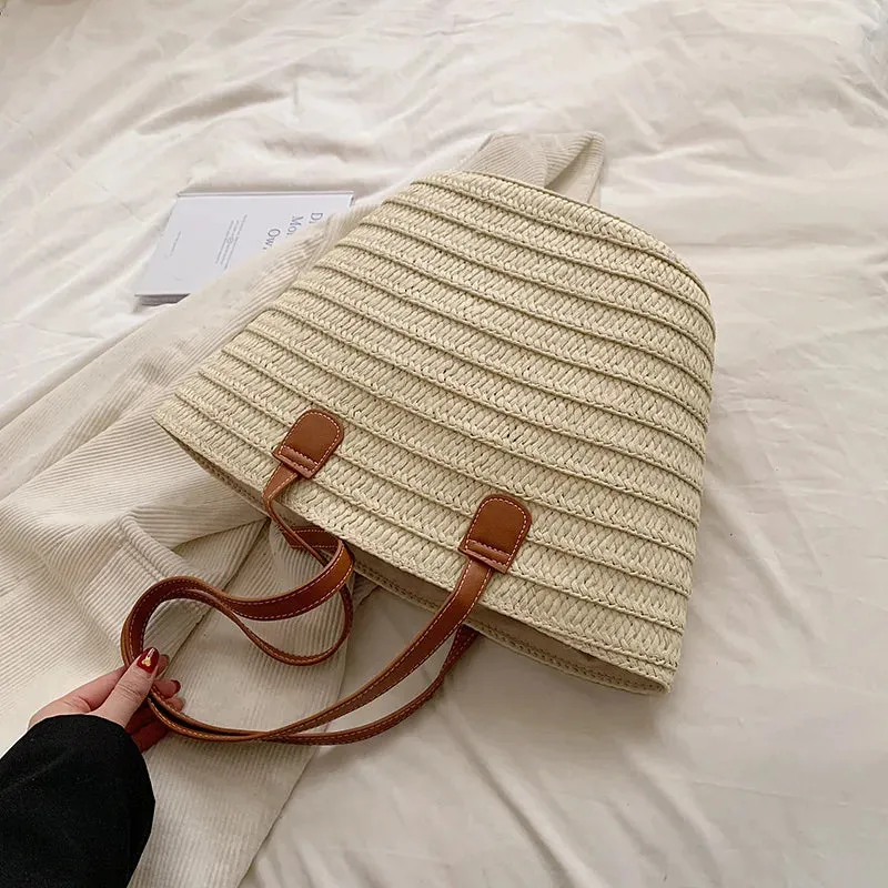 Essential Straw Beach Bag for Women