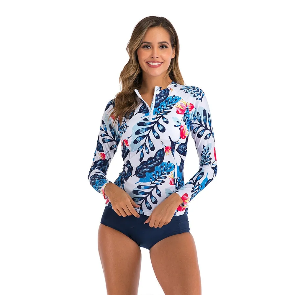 FABO Long Sleeve Swim Top