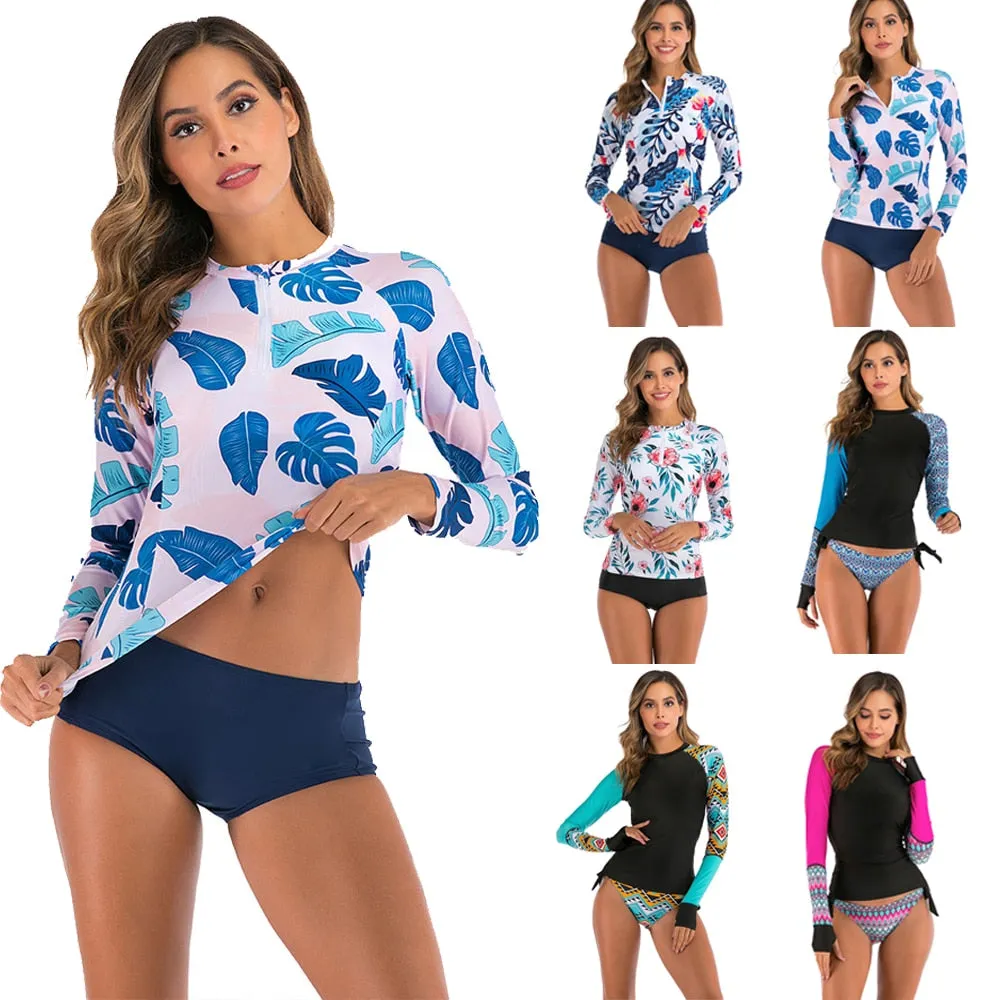 FABO Long Sleeve Swim Top
